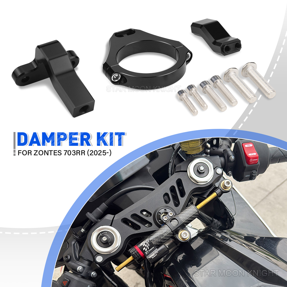 Steering Damper Stabilizer Kit Cnc - Кронштейн для мотоциклетного рулевого демпфера ZONTES
